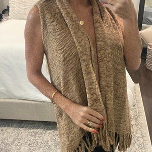 Sleeveless Fringe Sweater